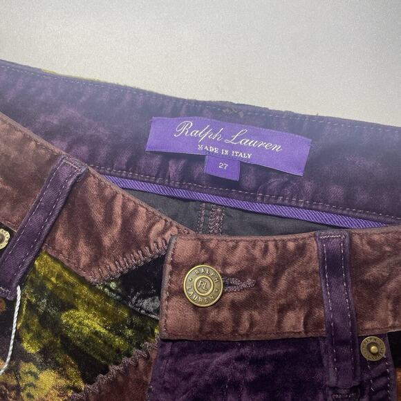 Ralph Lauren Collection Purple Label Pant Jeans 27 Patchwork 160 Slim Denim $3k - Picture 10 of 16